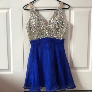 royal blue homecoming dress